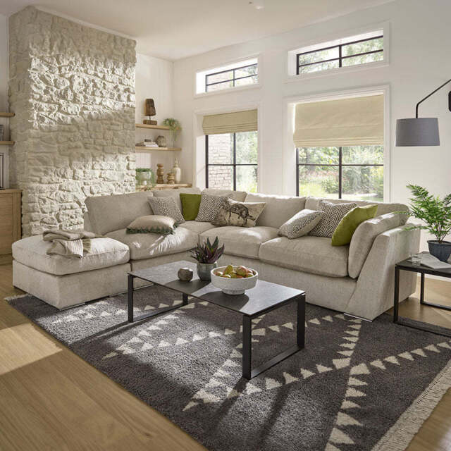 Fontaine Corner Sofa, Left Hand Facing Corner Sofa