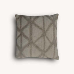 Sand & Cream Triangle Wave Cushion - thumbnail 3