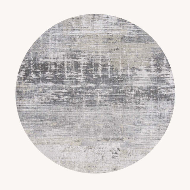 Streaks Atlantic Circle Rug, Grey / 140cm Circle - image 1