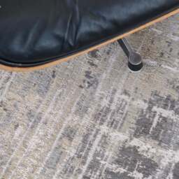 Streaks Atlantic Circle Rug, Grey / 140cm Circle - thumbnail 4