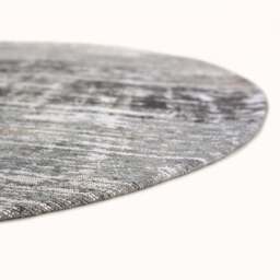 Streaks Atlantic Circle Rug, Grey / 140cm Circle - thumbnail 3