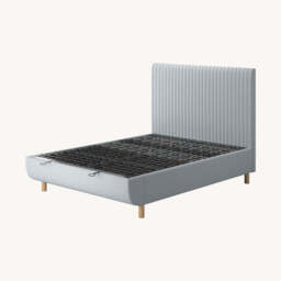 TEMPUR® Arc Ottoman Bed with Vertical Headboard, Superking / Light Grey - thumbnail 2