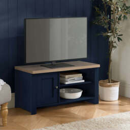 Burwick Small TV Unit, Blue
