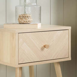Challis 1DR Bedside Table, Oak - thumbnail 2