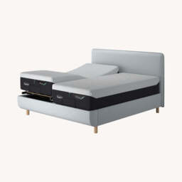 TEMPUR® Arc Adjustable Bed with Form Headboard, Superking / Light Grey - thumbnail 3