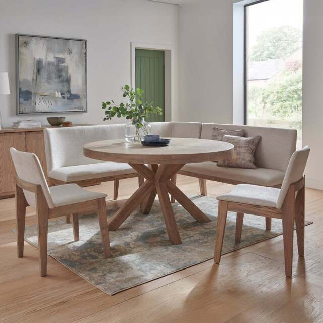 Boden Round Table Dining Bundle, Natural - image 1
