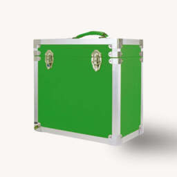 Vinyl Record Storage Box, Green - thumbnail 2