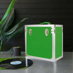 Vinyl Record Storage Box, Green
