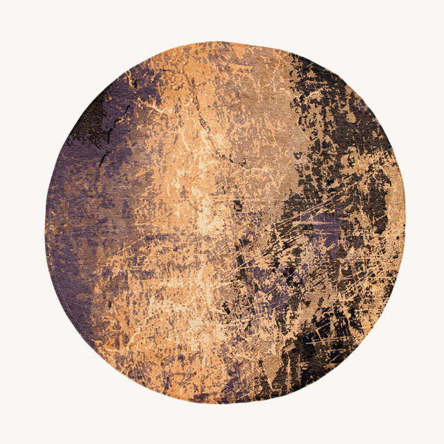 Mad Men Cracks Circle Rug, Gold / 240cm Circle - image 1