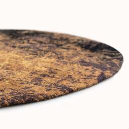 Mad Men Cracks Circle Rug, Gold / 240cm Circle - thumbnail 3