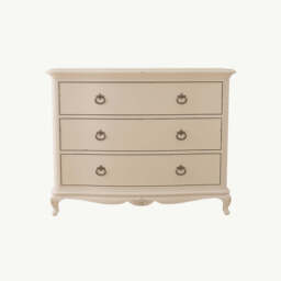 Ivory 3 Drawer Low Chest - thumbnail 4