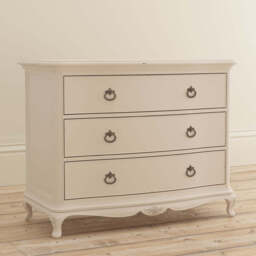Ivory 3 Drawer Low Chest - thumbnail 3