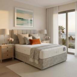 Arighi Bianchi 4 Drawer Broadway Bed, Single / Light Grey