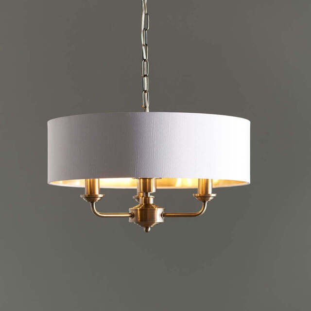 Leif 3lt Pendant Light, White - image 1