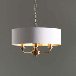 Leif 3lt Pendant Light, White
