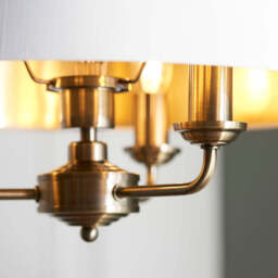 Leif 3lt Pendant Light, White - thumbnail 3