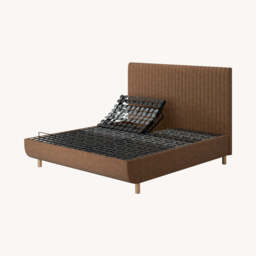 TEMPUR® Arc Adjustable Bed with Vertical Headboard, King / Light Brown - thumbnail 2
