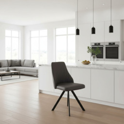 Brady Dining Chair, Dark Grey