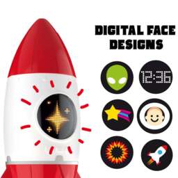 Rocket 3-in-1 Bedside Light, Digital Clock & Ceiling Projector - thumbnail 4