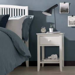 Ashburnham White 1 Drawer Nightstand