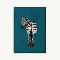 Zebra Heels Wall Art