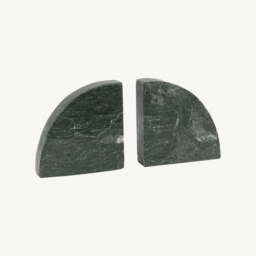 Marble Bookend Set of 2, Green - thumbnail 4