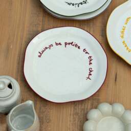 """Always be polite to the Chef"" Red Tableware Plate" - thumbnail 2