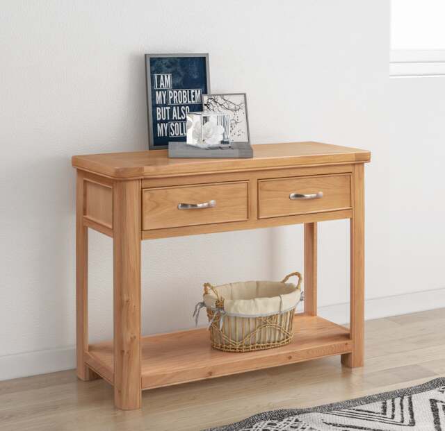 Somerset Console Table, Oak - image 1