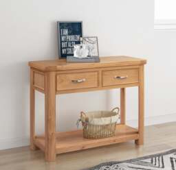 Somerset Console Table, Oak