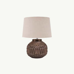 Aztec Texture Ceramic Table Lamp - thumbnail 3