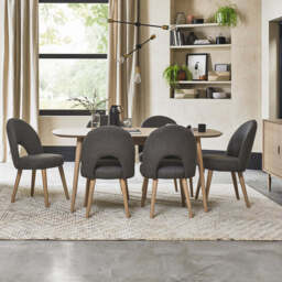 Brondby Scandi Oak 175-215cm Extending Dining Table - thumbnail 2