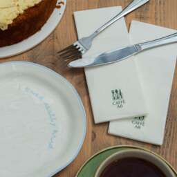"""I tried really hard"" Light Blue Tableware Plate" - thumbnail 4