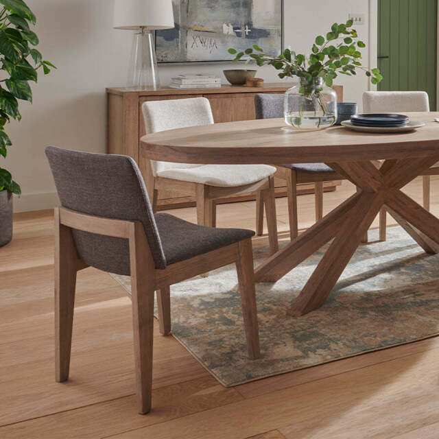 Boden Oval Table Dining Bundle, Natural