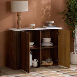 Rosalia 2DR Sideboard, Walnut - thumbnail 2