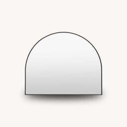 Bordeaux Over Mantle Mirror, Black - thumbnail 4