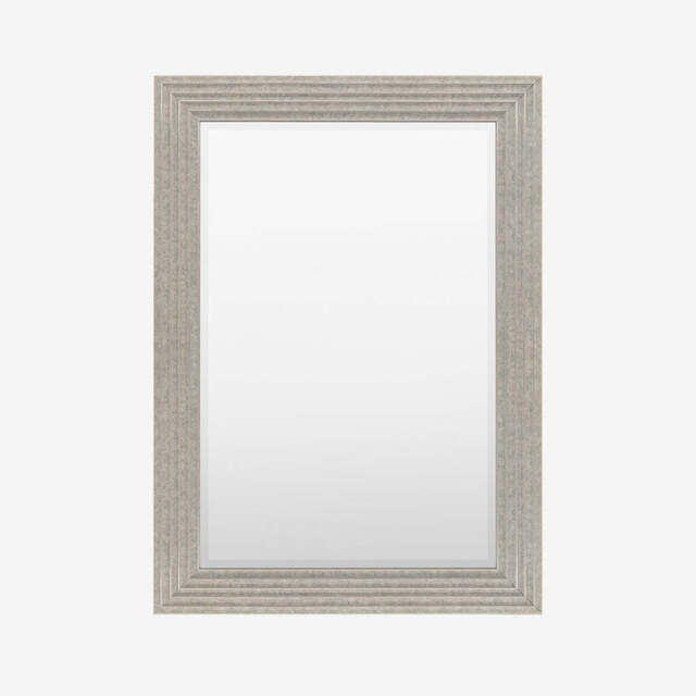 Tromso Rectangle Silver Mirror - image 1