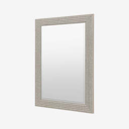 Tromso Rectangle Silver Mirror - thumbnail 3