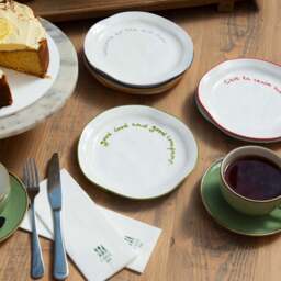 """Good food and good company"" Olive Tableware Plate" - thumbnail 2