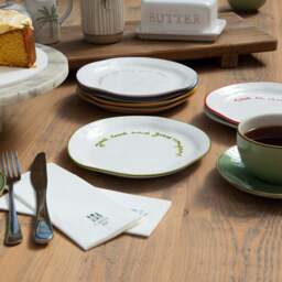 """Good food and good company"" Olive Tableware Plate" - thumbnail 3