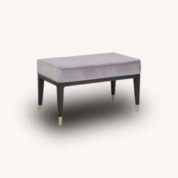 Dante Dressing Table Stool, Black - thumbnail 2