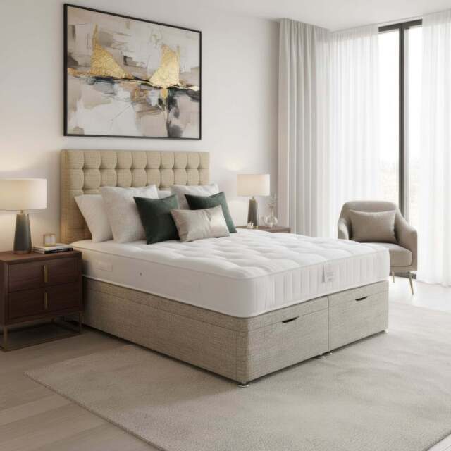 Arighi Bianchi Ottoman Stamford Bed, Single / Light Grey