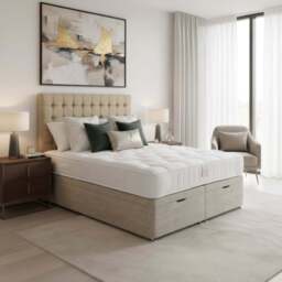 Arighi Bianchi Ottoman Stamford Bed, Single / Light Grey