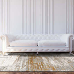 Madmen Griff Rug, 1.4m x 2m / Gold