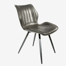 Hudson Bounce Swivel Dining Chair, Grey - thumbnail 2