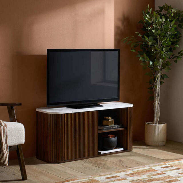 Rosalia Small TV Unit, Walnut - image 1