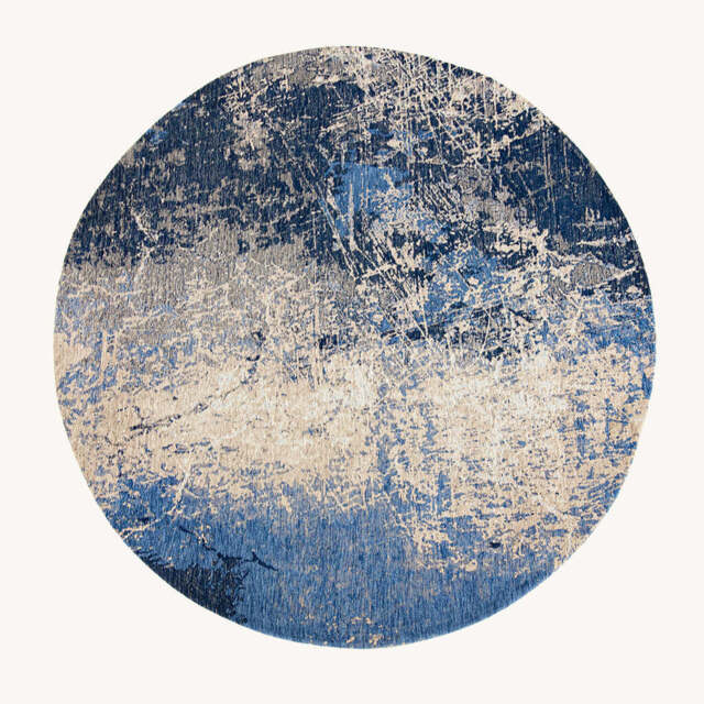 Mad Men Cracks Circle Rug, Blue / 140cm Circle - image 1