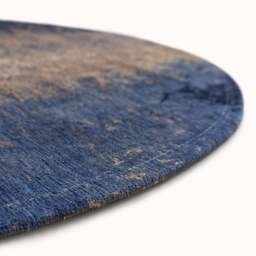 Mad Men Cracks Circle Rug, Blue / 140cm Circle - thumbnail 3