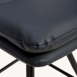 Bay Ridge Swivel Counter Stool, Black - thumbnail 4