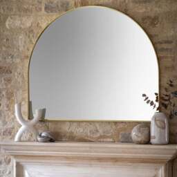 Bordeaux Over Mantle Mirror, Gold