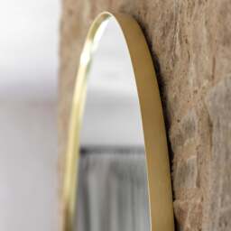 Bordeaux Over Mantle Mirror, Gold - thumbnail 2